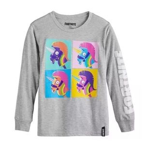 Fortnite video game kids grey cartoon novelty sweatshirt long sleeve t shirt 20